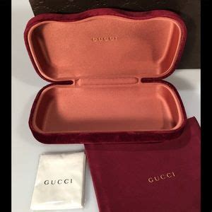 gucci grey velvet eyewear case